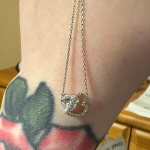 Elegant Silver Heart Necklace